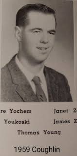 A senior picture from the 1959 Coughlin yearbook of an unforgettable GAR  teacher.