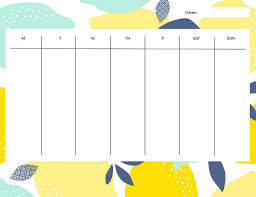 free printable weekly calendars get your week organized