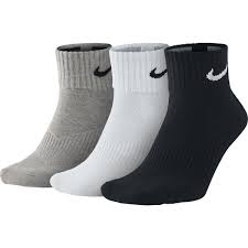 Nike Men S Dri Fit Cushion Quarter 3 Pack Socks Sx4703 Xl 901 Gray White Black With Sweat Wicking Fabric To Help Keep You D Nike Sport Socks Men Shoes Size