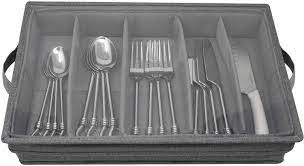 Maybe you would like to learn more about one of these? Buy Sorbus Flatware Storage Chest With Clear Lid Great Fabric Container Box For Organizing Utensils Silverware Flatware Large Capacity Gray Online In Turkey B08xb4xfn6
