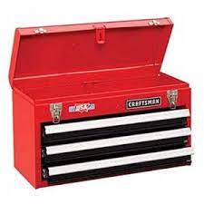 Craftsman Portable Chest Toolbox 3 Drawer Metal Tool Box Storage Steel Tool Box Portable Tool Box