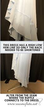 For me i will roll my top down and pull it up to make it look shorter i was sent to the principal office at least a dozen times every weeks because my teacher felt that they were way too short. Shorten A Dress Without Hemming From The Bottom Diy Slipcovers And Alterations