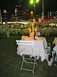 Tables do not need to be white because they will be covered in a table cloth. Diner En Blanc Brisbane Wanderlust For Food