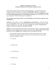 (remember, acids and bases react to form water and a type of salt): Ws15 4