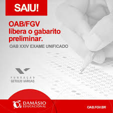 O exame de ordem, é promovido pelo conselho federal da oab em parceria com a fgv. Saiu Oab Fgv Divulga Gabarito Damasio Educacional Facebook