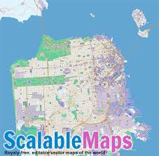 San francisco (/ ˌ s æ n f r ə n ˈ s ɪ s k oʊ /; Scalablemaps Vector Map Of San Francisco Modern City Map Theme
