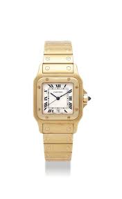 Product title skmei men's digital sports watch, square large face. Cartier An 18k Gold Square Bracelet Watch With Sweep Centre Seconds And Date Signed Cartier Santos Galbee Model Ref 1568 Case No Cc 100310 Circa 1990 Watches Christie S