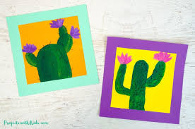 Essentials required for watercolor painting. Cute And Cheerful Cactus Painting For Kids Projects With Kids