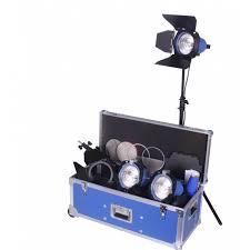 Arri L0 36700 D Arrilite 750 Plus 3 Tungsten Lighting Kit With Wheels