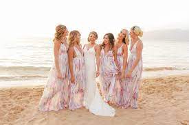 10 Beautiful Bridesmaid Looks For Beach Weddings Beach Wedding Outfit Pastel Bridesmaid Dresses Pastel Bridesmaids