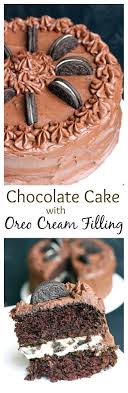 Check out these 18 chocolate cake recipes to upgrade your dessert tastes better from scratch. Chocolate Cake With Oreo Cream Filling Recipe Tasty Chocolate Cake Crockpot Chocolate Cake Cake Recipes