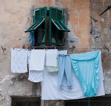 Great Backdkrop Clothes Line Laundry Art Color