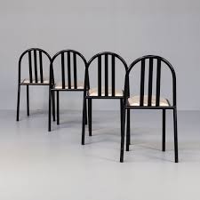 In addition to designing sho. Set Of 4 Robert Mallet Stevens Nr 222 Dining Chairs 1980s 167150