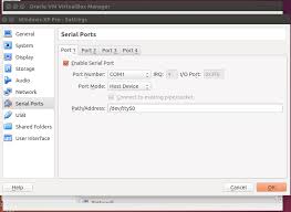 Run the following commands as root: Set Up A Serial Port With Virtualbox On Ubuntu Guest Os Windows Xp Ask Ubuntu