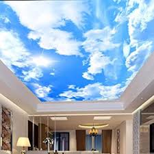 Custom large ceiling mural wallpaper 3d stereo blue sky white clouds dove nature landscape photo mural ceiling wallpapers home decor paintin sky ceiling murals for sale. Wallpaper Sky Ceiling Wall Papers 3d White Clouds Photo Wallpaper Mural Bedroom Living Room Thicken Wall Paper Amazon Com