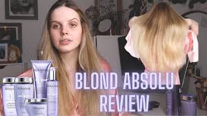 I hope you all find this video helpful! Kerastase Blond Absolu Full Line Review And Try On Hair Routine For Blond Hair Platinum Hair Care Youtube