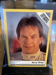 1991 World of Outlaws Racing, Terry Gray, Card #24, Protective Sleeve.