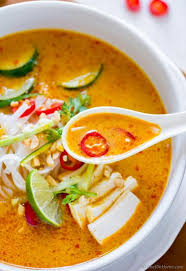 Comforting Malaysian Red Curry Laksa Soup With Rice Noodles And Tofu Chefdehome Com Vegan Soup Recipes Healthy Recipes Recipes