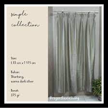 Rp 25.000 gorden harga murah meriah. Murah Meriah Gorden Jendela Jadi Model Simple Silver Minimalis Murah Cream Sw365 Shopee Indonesia
