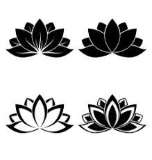 Lotus Silhouette Vector Lotus Flower Art Lotus Flower Tattoo Wrist Lotus Vector