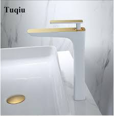 Retro vintage heritage colonial style tapware (including ivory/gold, white/gold, black bell/barrel, black, brass gold) the descriptors retro, vintage, heritage, colonia, cottage, federation are a generic reference to a particular style of tapware and accessories and not to any particular brand Home Improvement Brass Hot Cold Bathroom Kitchen Basin Sink Faucet Mixer Tap White With Gold Kitchen Faucets