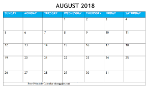 Editable August 2018 Calendar Template Blank August 2018 Monthly Planner Calendar Printables Excel Calendar Printable Calendar