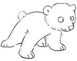 Baby polar bear coloring page. Polar Bear Coloring Pages Kizi Coloring Pages