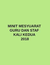 Report minit mesyuarat kali kedua. Minit Mesyuarat Guru Staf Kali Kedua 2018 Converted By Aja351 Flipsnack