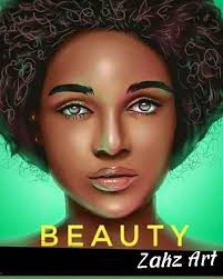 Artwins #Art_piece:Digital painting #Artist: Bilhan Zakz  #Art_Description:black is beautiful