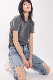 Discover ripped jeans for women with asos. Topshop Clear Knee Mom Jeans Popsugar Fashion