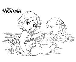 Young Moana Drawing To Color Moana Coloring Disney Coloring Pages Moana Coloring Pages