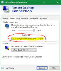 The remote desktop app is easy to use to connect to other devices. Remote Desktop Connection On 2 Out Of 3 Monitors Super User