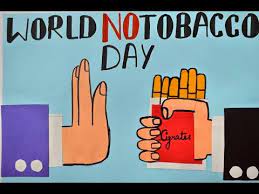 It's world no tobacco day today. Poster Making