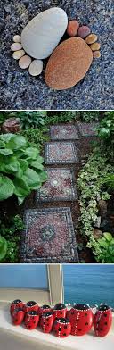 Got Stones Creative Easy And Artsy Ways To Use Rocks In The Garden Garden Stepping Stones Stepping Stones Diy Mosaic Stepping Stones