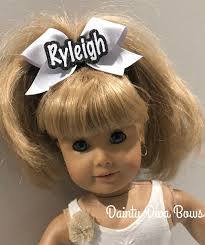 Doll Cheer Bow, Personalized Cheer Bow, American Girl Doll, Glitter Cheer  Bow, Bow for Doll, Doll Bow, 30 Colors, Cheer Gift