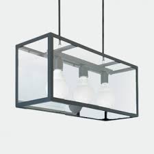 Dining Room Rectangle Hanging Island Lights Glass And Metal Industrial Black Island Pendant Lights Susuohome Com