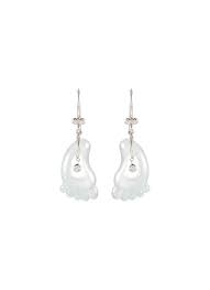 Check spelling or type a new query. Samuel Kung Feet Diamond Jade 18k White Gold Earrings Women Lane Crawford
