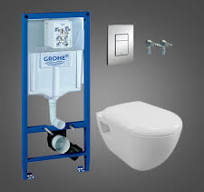‫مرحاض معلق على الحائط Grohe: نماذج Euro Ceramic و Perth ...‬‎