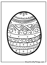 Nordic animals folk pattern 5 coloring pages. 20 Festive Easter Egg Coloring Pages