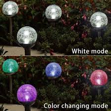 Free shipping on all orders over $35. Crackled Glass Solar Garden Lights Outdoor Lighting Color Changing White Two Leds Decorative Ball Solar Lights For Patio Lawn Yard Path Landscape China Solar Garden Lights Solar Outdoor Lighting Made In China Com