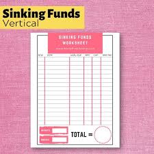sinking funds planner printables