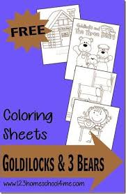 • have the students stand up and act out the story of goldilocks in pantomime while you narrate the action. Goldilocks And The Three Bears Coloring Page