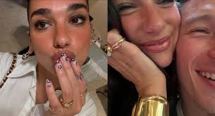 Dua Lipa's Chunky Engagement Ring Sparks a New Trend in Bridal Jewelry