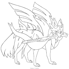 See more ideas about coloring pages, pokemon, pokemon coloring pages. Zacian From Pokemon Sword And Shield Coloring Page