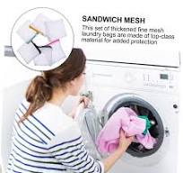 6Pcs Multi-Color Sandwich Thickened Polyester Mesh Laundry Bag For Mini  Multi-Function Washing Machine, Small Lingerie Laundry Bags, Underwear  Washing ...