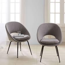 Orb Upholstered Dining Chair Antique Bronze Legs Round Back Dining Chairs Upholstered Dining Chairs Midcentury Modern Dining Chairs