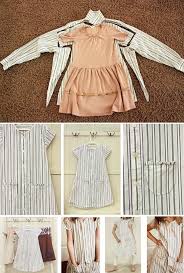 Get ready for summer with this simple diy! Baby Girl Dress Upcycled From Men S Shirt Diy Alldaychic