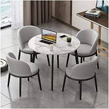 Balcony Living Room Dining Table And Chairs Office Reception Leisure Table Marble Table And Chairs Table In 2020 Dining Table In Living Room Dining Table Chairs Table