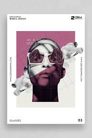 glasses poster design inspiration by zeka design minimalist graphic design poster ide minimalist graphic design graphic design posters minimalist poster design