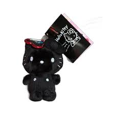 Sanrio Hello Kitty Cute Cartoon Plush Black Doll Keychain Kawaii 50th  Anniversary Commemorative Toy Backpack Pendant Periphery tzw - Walmart.com